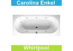 Ligbad Riho Carolina 180 x 80 cm Whirlpool Enkel systeem Riho