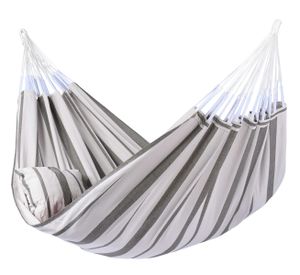 Tropilex Hangmat 'Stripes' Silver - Grijs - Braziliaans - 200 kg
