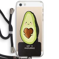 Avocuddle: iPhone 5 / 5S / SE Transparant Hoesje met koord