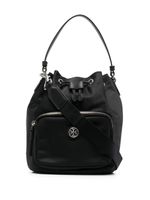 Tory Burch sac seau à plaque logo - Noir