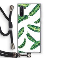 Lange bladeren: Samsung Galaxy Note 10 Transparant Hoesje met koord