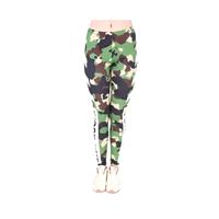 Dames legging in leger camou print One size  - - thumbnail