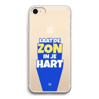 Laat de zon in je hart: iPhone 7 Transparant Hoesje