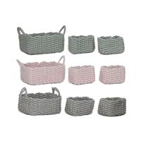 Basket spelset Home ESPRIT Touw 32 x 25 x 15 cm