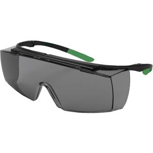 uvex super f OTG 9169543 Veiligheidsbril Incl. UV-bescherming Zwart, Groen EN 166-1, EN 169 DIN 166-1, DIN 169