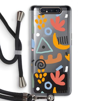 Abstract: Samsung Galaxy A80 Transparant Hoesje met koord