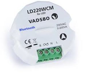 Casambi Vadsbo bluetooth dimmer 200W LD220WCM gratis APP ook bedienbaar met drukschakelaar