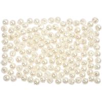 Creativ Company Waskralen, d 3 mm, gatgrootte 0,7 mm, parelmoer, 150 stuk/ 1 doos