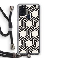 Geometrisch patroon: Samsung Galaxy A21s Transparant Hoesje met koord Geometrisch patroon: Samsung Galaxy A21s Transparant Hoesje met koord