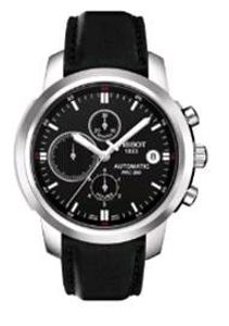 Horlogeband Tissot T014427 / T0144271605100 / T610027692 / T610027691 Leder Zwart 20mm