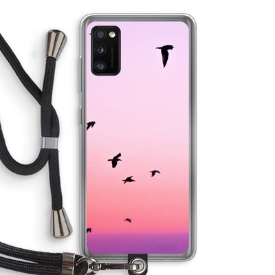 Fly away: Samsung Galaxy A41 Transparant Hoesje met koord