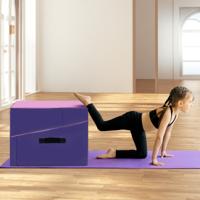 120 x 60 x 35 cm Schuine Gymnastiekmat Opvouwbare Rechthoekige Gymnastiekmat met EPE-Schuim en Antislip PVC Leer Aerobic Oefening