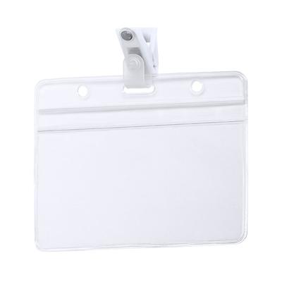 Badgehouders - 10x stuks - naamkaarthouders met clipje - 11,5 x 9,2 cm - met klem
