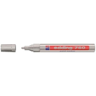 Edding 750 lakmarker 2-4mm rond zilver