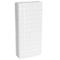 Gerimport Luchtbevochtiger - waterverdamper radiator - wit - aardewerk - L8 x H20 cm