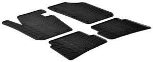 Rubbermatten passend voor Seat Ibiza 6J 2008- (T-Design 4-delig + montageclips) GL0310