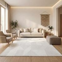 Wollen Vloerkleed Ursule - Crème 150x80cm - Wol - Dekbed-Discounter.nl