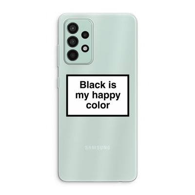 Black is my happy color: Samsung Galaxy A52s 5G Transparant Hoesje