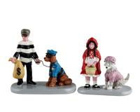 Halloweenminiatuur Trick-or-treat Companions 12x4x20 cm 2st - Lemax
