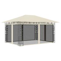 Prieel met klamboe 180 g/m² 4x3x2,73 m crème