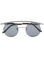 Karen Wazen lunettes de soleil Retro's à monture ronde oversize - Noir