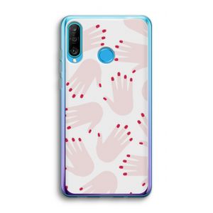 Hands pink: Huawei P30 Lite Transparant Hoesje