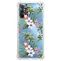 OPPO A16 | A16s | A54s Case Anti-shock Flamingo Palms - thumbnail