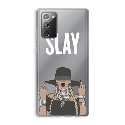 Slay All Day: Samsung Galaxy Note 20 / Note 20 5G Transparant Hoesje