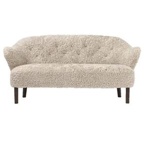 Audo Copenhagen Ingeborg 2,5-zits bank donker eiken Sheepskin