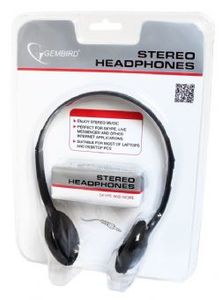 Gembird MHP-123 hoofdtelefoon/headset Hoofdtelefoons Hoofdband 3,5mm-connector Zwart