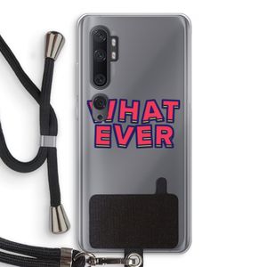 Whatever: Xiaomi Mi Note 10 Pro Transparant Hoesje met koord