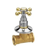 Kruisgreep Koud Water Sapho Antea 6x6 cm Chroom/Goud Kruisgreep Koud Water Sapho Antea 6x6 cm Chroom/Goud