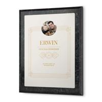 Houten oorkonde bedrukken (Marmer look)