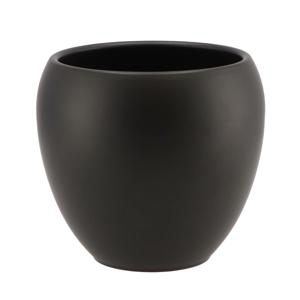 DK Design Bloempot/plantenpot - Vinci - zwart mat - voor binnen - D15 x H17 cm