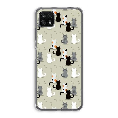 Katten: Samsung Galaxy A22 5G Transparant Hoesje