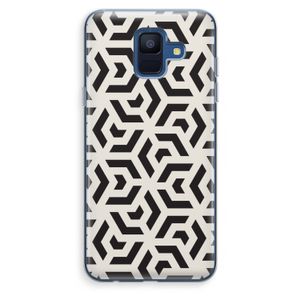 Crazy pattern: Samsung Galaxy A6 (2018) Transparant Hoesje