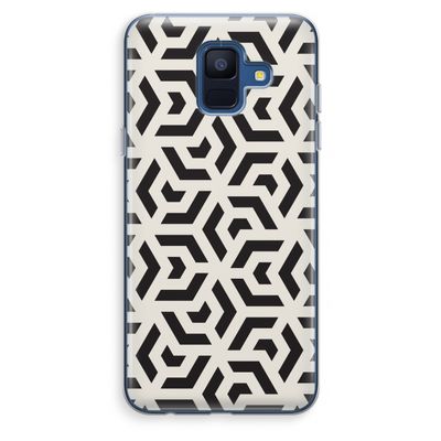 Crazy pattern: Samsung Galaxy A6 (2018) Transparant Hoesje
