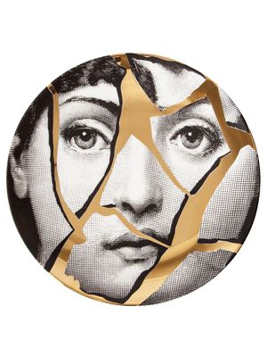 Fornasetti assiette imprimée - Noir