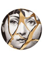 Fornasetti assiette imprimée - Noir