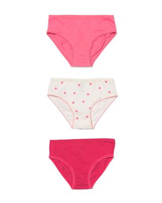 051 Kinderslips Katoen - 3 Stuks Roze (roze)