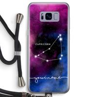 Sterrenbeeld - Donker: Samsung Galaxy S8 Transparant Hoesje met koord