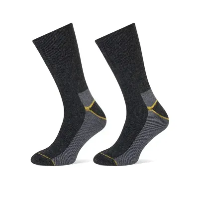 2-pack thermo wollen sokken - Yellow - Thermo werksokken heren