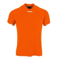 Hummel 110007K Fyn Shirt Kids - Orange-White - 140 - thumbnail