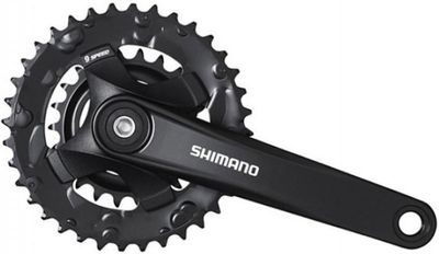 Shimano crankstel 2 x 9 speed altus fc-m101 met 175mm crankarm 36-22t met vierkante as zwart