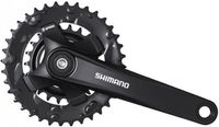 Shimano crankstel 2 x 9 speed altus fc-m101 met 175mm crankarm 36-22t met vierkante as zwart