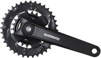 Shimano Crankstel 2 x 9 speed Altus FC-M101 met 175mm crankarm 36-22T met vierkante as zwart