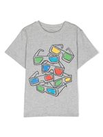 Stella McCartney Kids t-shirt en coton à imprimé graphique - Gris - thumbnail