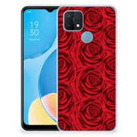 OPPO A15 TPU Case Red Roses - thumbnail