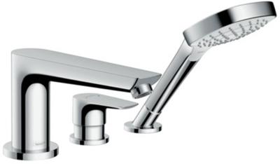 Hansgrohe Talis E afdekset 3-gats badrandcombinatie chroom