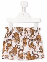 Kenzo Kids short imprimé à taille élastiquée - Blanc